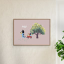 19.7 x 27.6 inches Bluey - Big Tree  Poster without frame