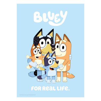 Bluey - Family For Real Life  Poster without frame