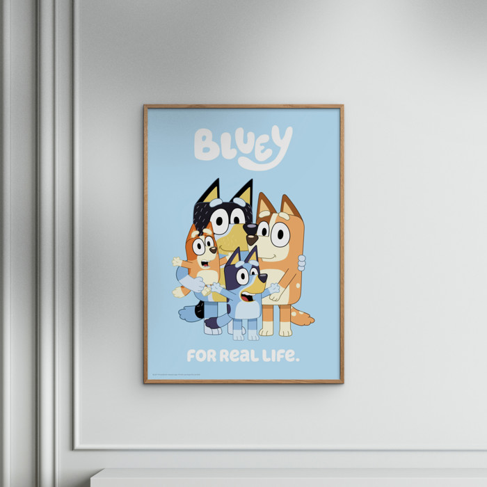 Bluey - Family For Real Life  Poster without frame