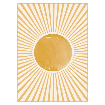 THE MIUUS STUDIO - Boho Sun  Poster without frame