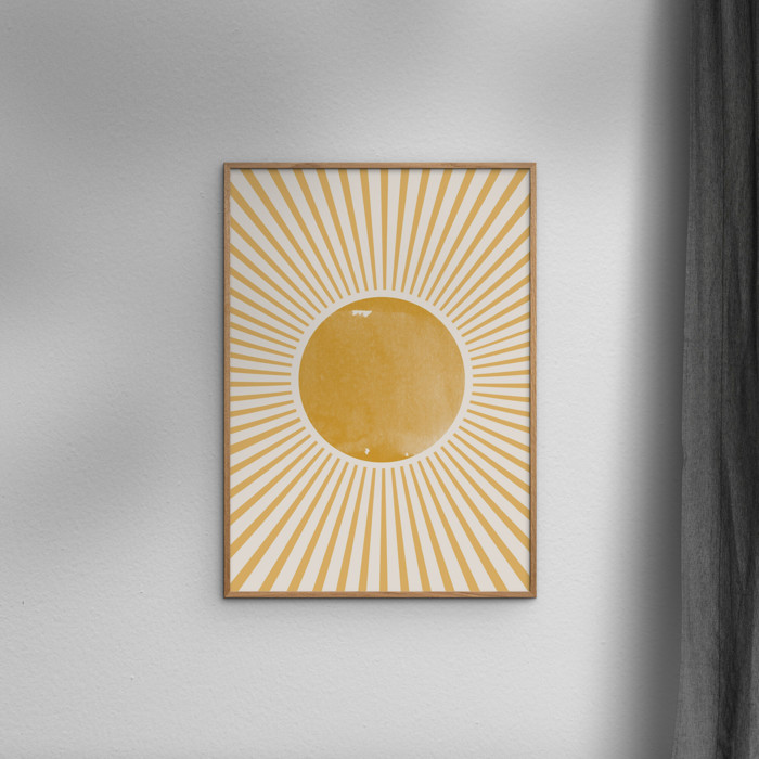 THE MIUUS STUDIO - Boho Sun  Poster without frame
