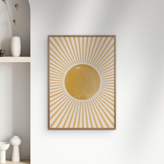 THE MIUUS STUDIO - Boho Sun  Poster without frame