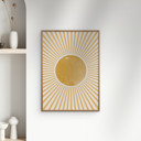 11.8 x 15.7 inches THE MIUUS STUDIO - Boho Sun  Poster without frame
