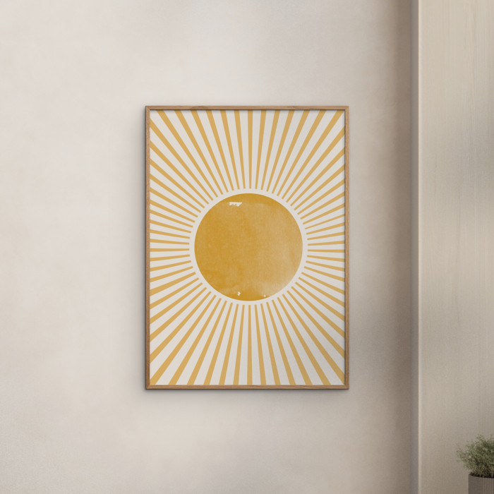 THE MIUUS STUDIO - Boho Sun  Poster without frame