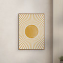 19.7 x 27.6 inches THE MIUUS STUDIO - Boho Sun  Poster without frame
