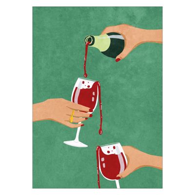 Raissa Oltmanns - Cheers Girls  Poster without frame