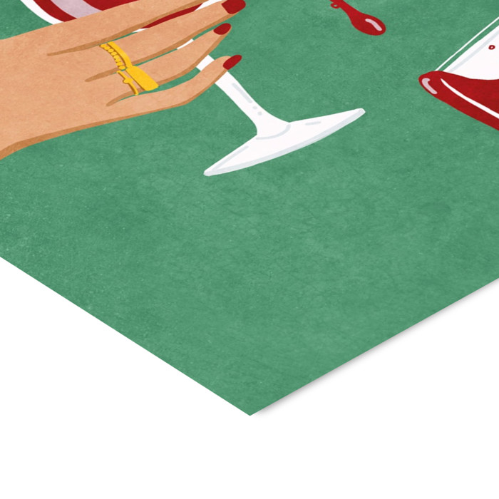 Raissa Oltmanns - Cheers Girls  Poster without frame