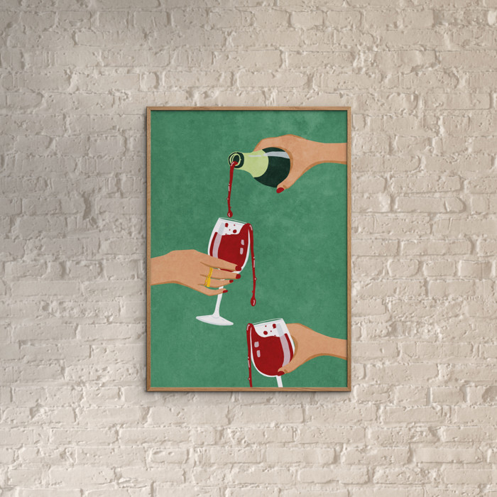 Raissa Oltmanns - Cheers Girls  Poster without frame