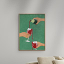 19.7 x 27.6 inches Raissa Oltmanns - Cheers Girls  Poster without frame