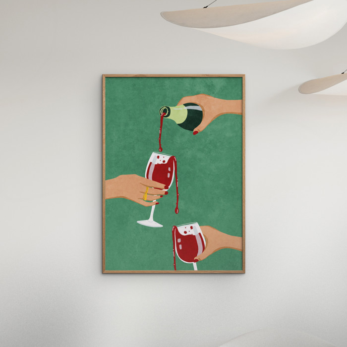 Raissa Oltmanns - Cheers Girls  Poster without frame