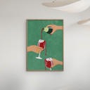 27.6 x 39.4 inches Raissa Oltmanns - Cheers Girls  Poster without frame