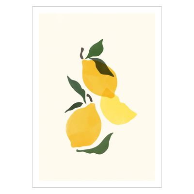 Sacrée Frangine - Composition Citron  Poster  without frame