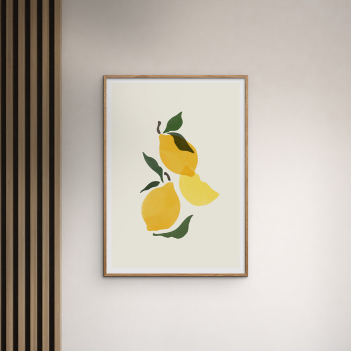 Sacrée Frangine - Composition Citron  Poster  without frame