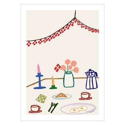 Engberg Studio - Danish Birthdays  Poster  without frame