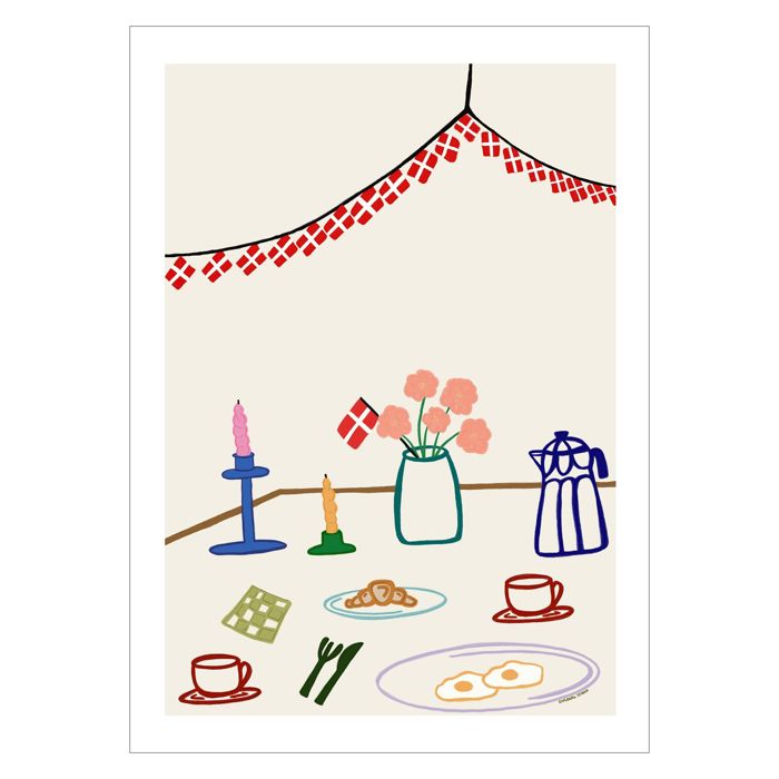 Engberg Studio - Danish Birthdays  Poster  without frame
