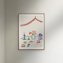 19.7 x 27.6 inches Engberg Studio - Danish Birthdays  Poster  without frame