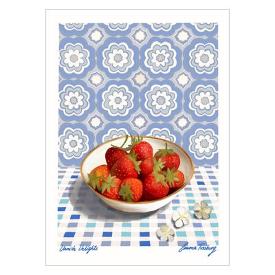 Emma Forsberg - Danish Delights Blue  Poster  without frame