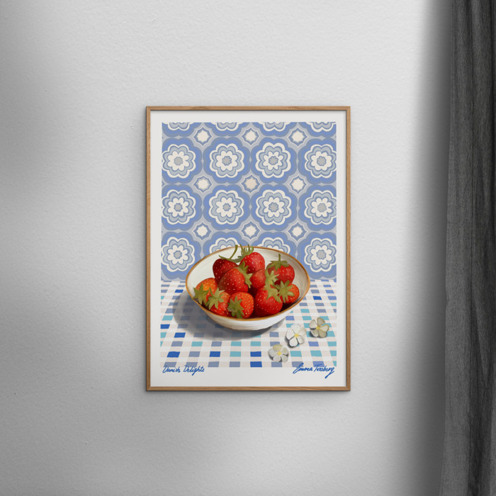 Emma Forsberg - Danish Delights Blue  Poster  without frame