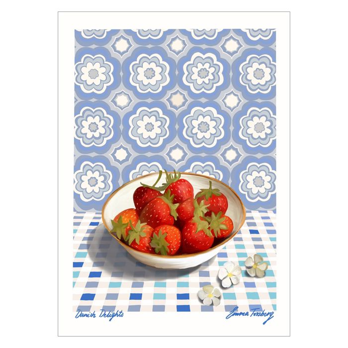 Emma Forsberg - Danish Delights Blue  Poster  without frame