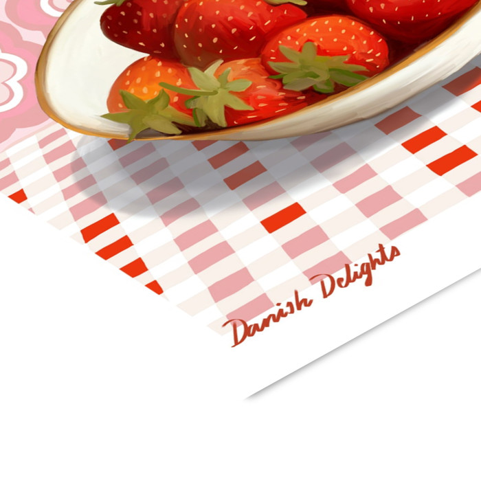 Emma Forsberg - Danish Delights Pink  Poster  without frame