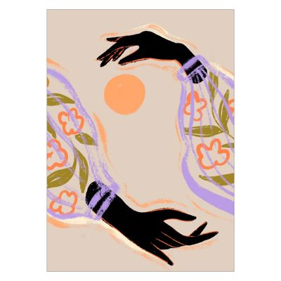 Arty Guava - Embrace the Sun  Poster  without frame