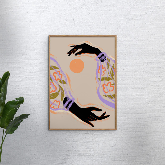 Arty Guava - Embrace the Sun  Poster  without frame