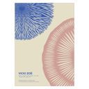  VICKI ZOÉ - Flower - The Uniqueness of you - Rose Blue  Poster  without frame