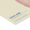 11.8 x 15.7 inches VICKI ZOÉ - Flower - The Uniqueness of you - Rose Blue  Poster  without frame