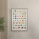 11.8 x 15.7 inches Simon Holst - Fruits of the world  Poster  without frame