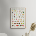 19.7 x 27.6 inches Simon Holst - Fruits of the world  Poster  without frame