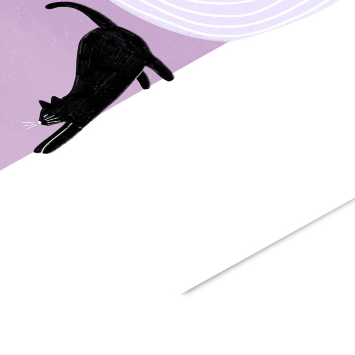Bea Muller - Girl and Cat  Poster  without frame