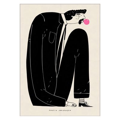 Martin Jørgensen - Gum man  Poster  without frame