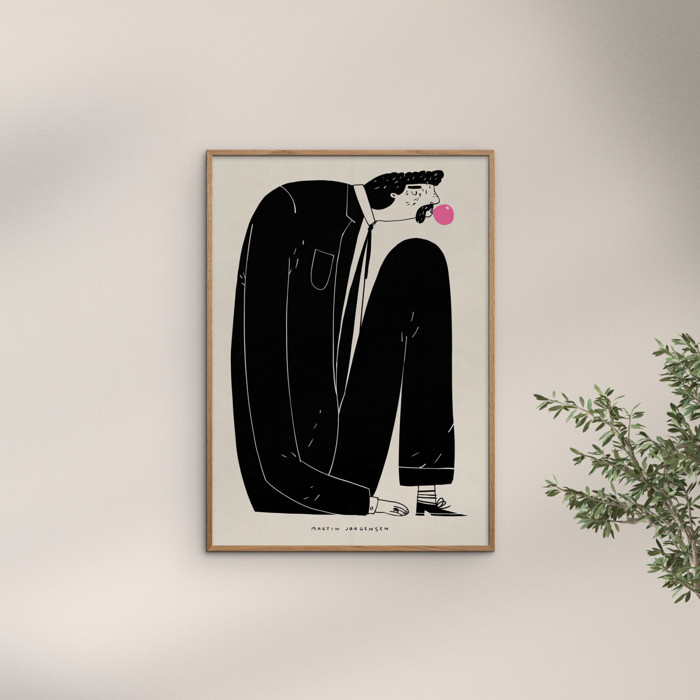 Martin Jørgensen - Gum man  Poster  without frame