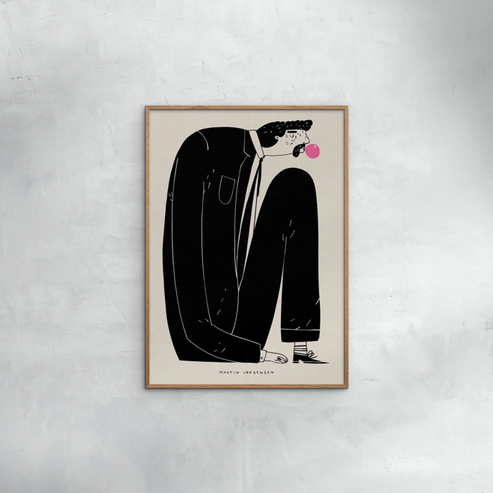 Martin Jørgensen - Gum man  Poster  without frame