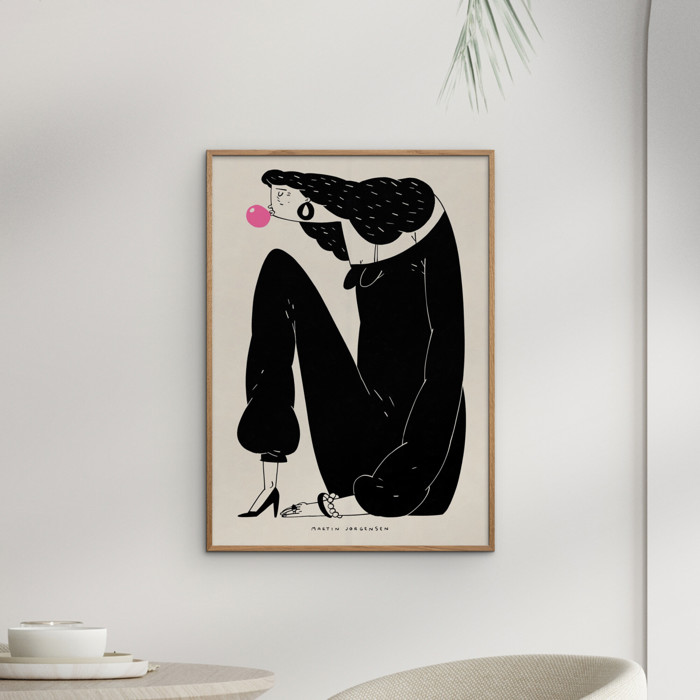 Martin Jørgensen - Gum woman  Poster  without frame