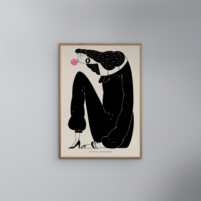 Martin Jørgensen - Gum woman  Poster  without frame
