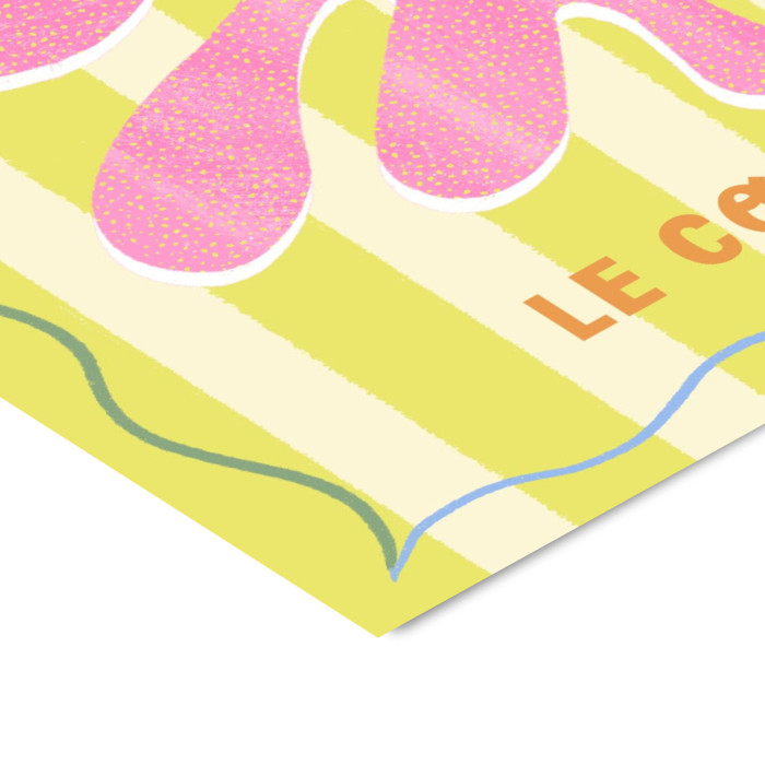 Melissa Donne - Le Corail Lemon/Cream  Poster  without frame