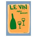 11.8 x 15.7 inches Engberg Studio - Le Vin, Merci!  Poster  without frame