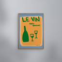 11.8 x 15.7 inches Engberg Studio - Le Vin, Merci!  Poster  without frame