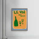 19.7 x 27.6 inches Engberg Studio - Le Vin, Merci!  Poster  without frame