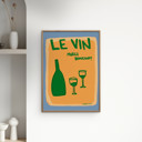 27.6 x 39.4 inches Engberg Studio - Le Vin, Merci!  Poster  without frame