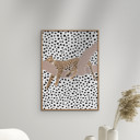 11.8 x 15.7 inches Sarah Manovski - Leopard Sleeping Polkadots  Poster  without frame