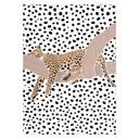 19.7 x 27.6 inches Sarah Manovski - Leopard Sleeping Polkadots  Poster  without frame