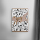 19.7 x 27.6 inches Sarah Manovski - Leopard Sleeping Polkadots  Poster  without frame
