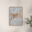 27.6 x 39.4 inches Sarah Manovski - Leopard Sleeping Polkadots  Poster  without frame