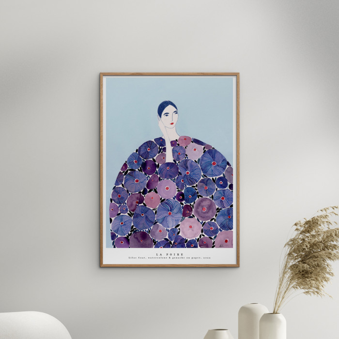 La Poire - Lilac Coat  Poster  without frame