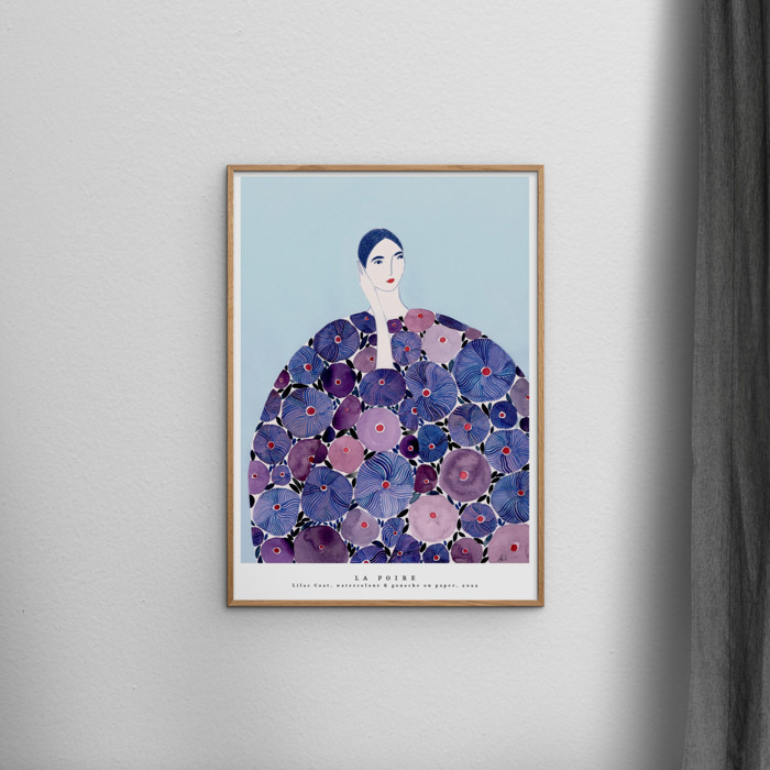 La Poire - Lilac Coat  Poster  without frame