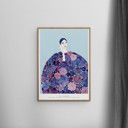 19.7 x 27.6 inches La Poire - Lilac Coat  Poster  without frame
