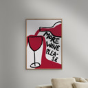 11.8 x 15.7 inches Athene Fritsch - More Wine Please  Poster  without frame