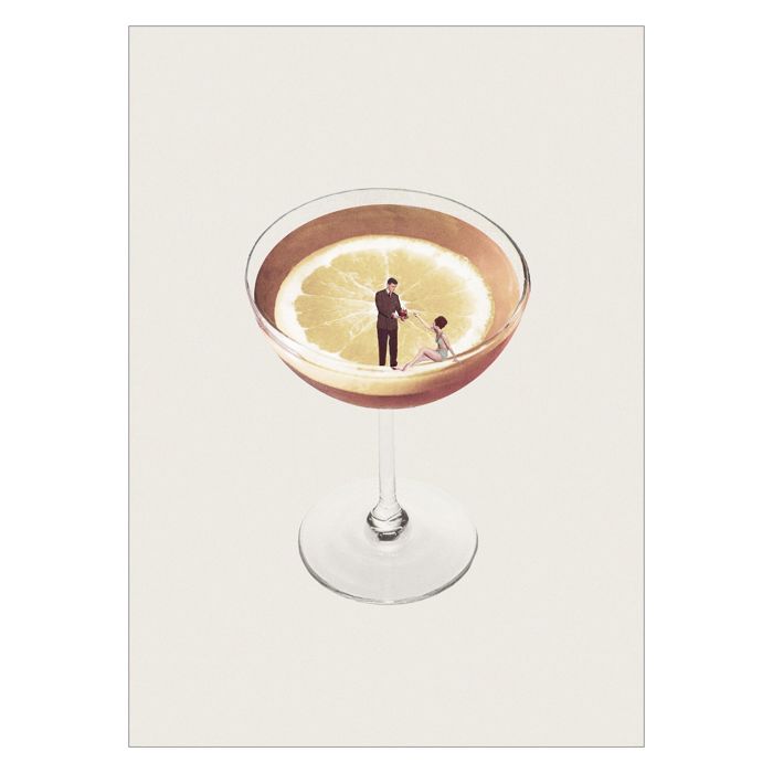 Leon Maarten - My drink needs a drink  Poster  without frame
